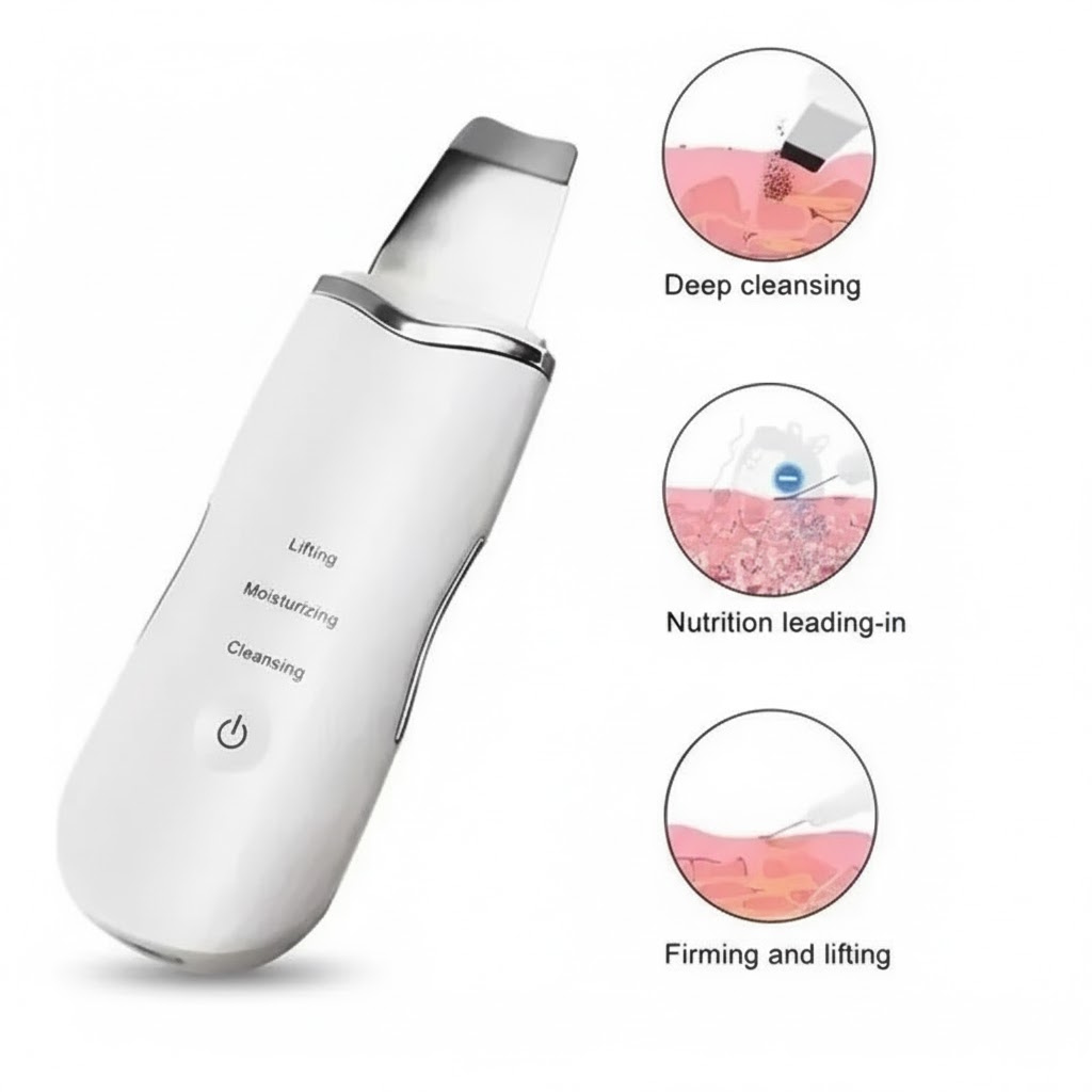 Limpiador Facial Ultrasónico 3 En1