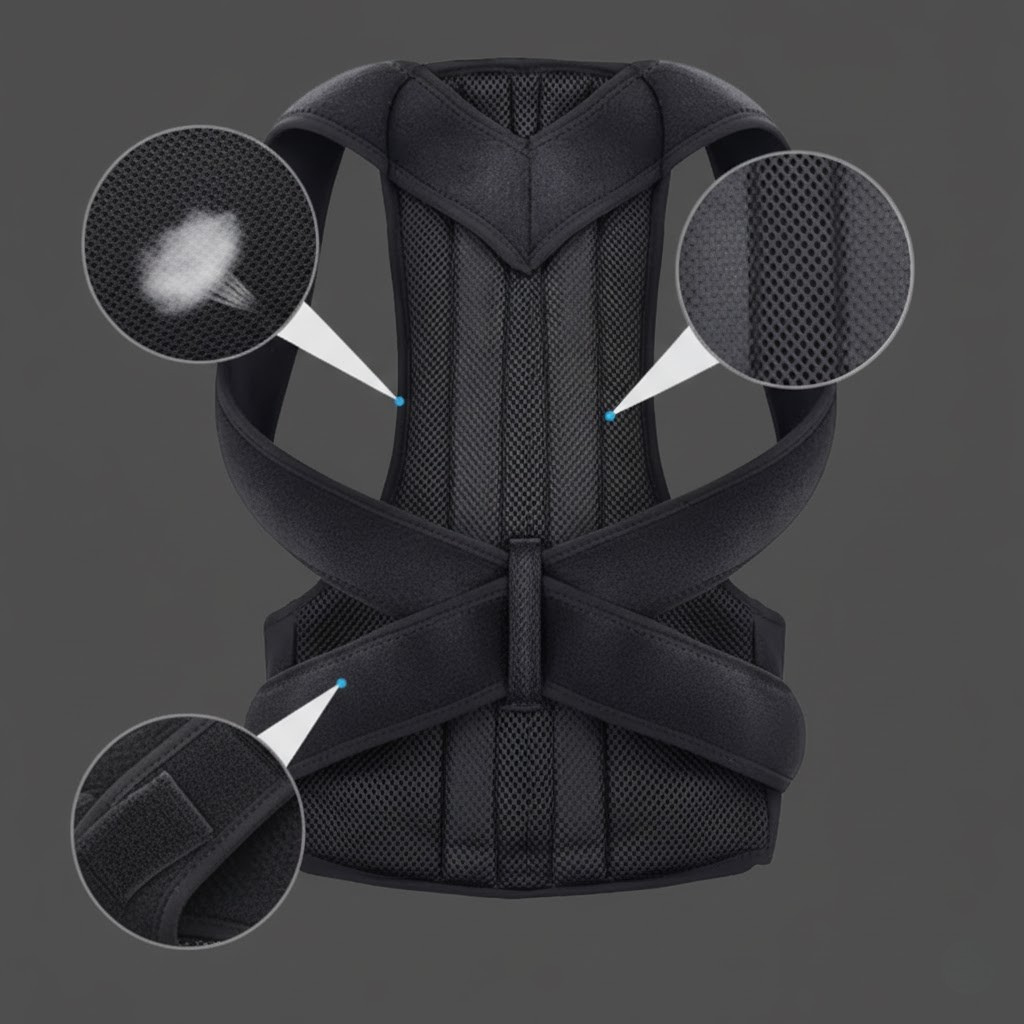 CORRECTOR POSTURA FAJA LUMBAR SOPORTE