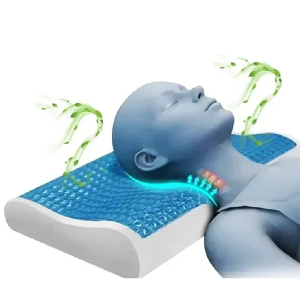 Almohada ErgoRelax con Gel Refrescante