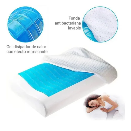Almohada ErgoRelax con Gel Refrescante